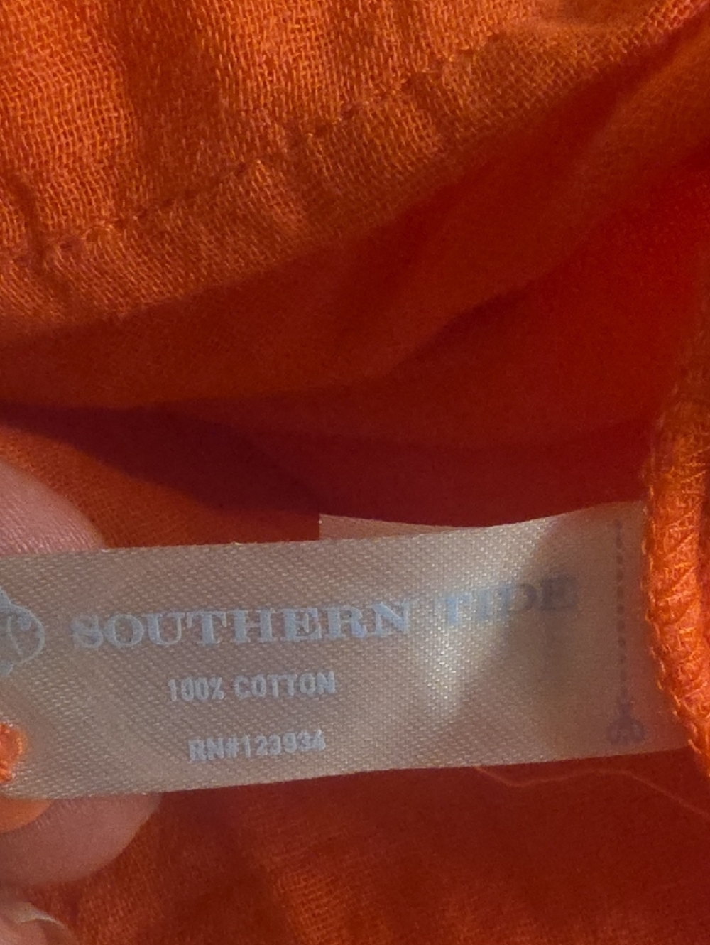 Southern Tide Christa Sunset Coral Cotton Tiered Maxi Dress Size M - Picture 14 of 16